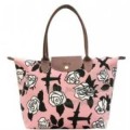 Sac A Main Longchamp soldes sortie Les Pliage Jeremy Scott Rose